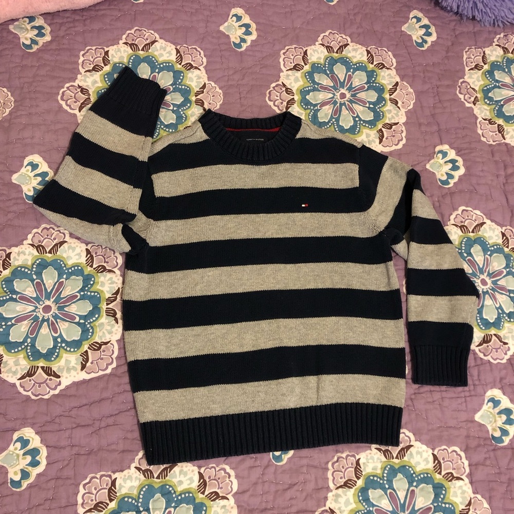Tommy Hilfiger Blue/Gray Sweater, Size 5